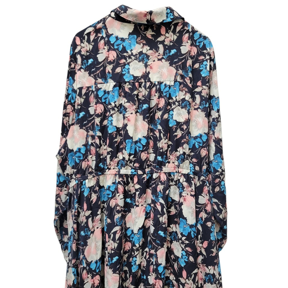 Torrid Women's Midi Floral Flare Long-Sleeves Dress Size 4 Excellent Condition - Picture 8 of 11